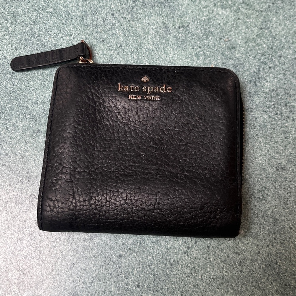 KSNY Black Leather Small Bifold 4x4”